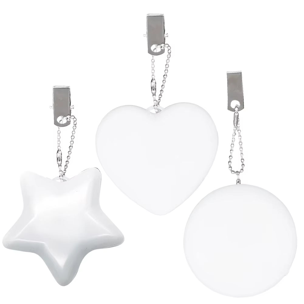 6-1PCS Purse Heart LED Light Automatic Motion Activated Handbag Lamp for Women Bah Purse Charm Purse Heart Keychain Light