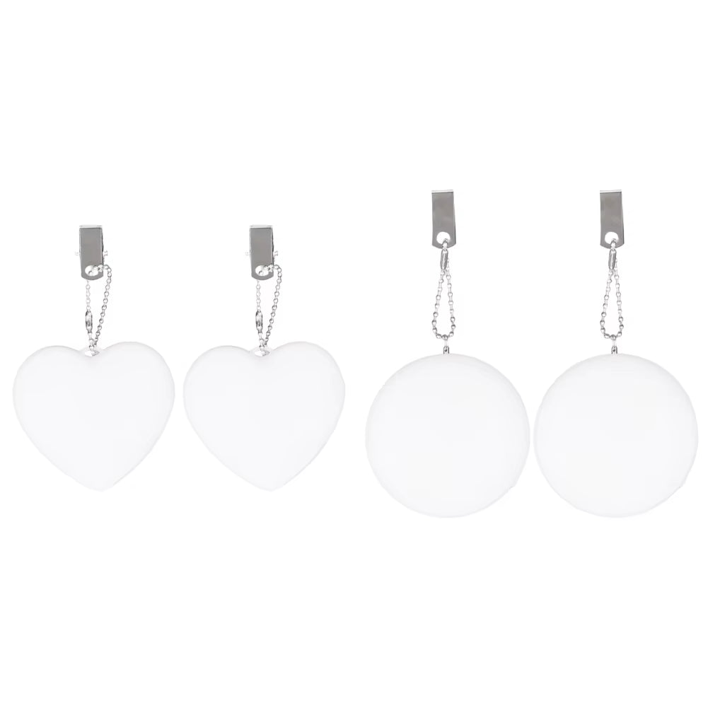 6-1PCS Purse Heart LED Light Automatic Motion Activated Handbag Lamp for Women Bah Purse Charm Purse Heart Keychain Light