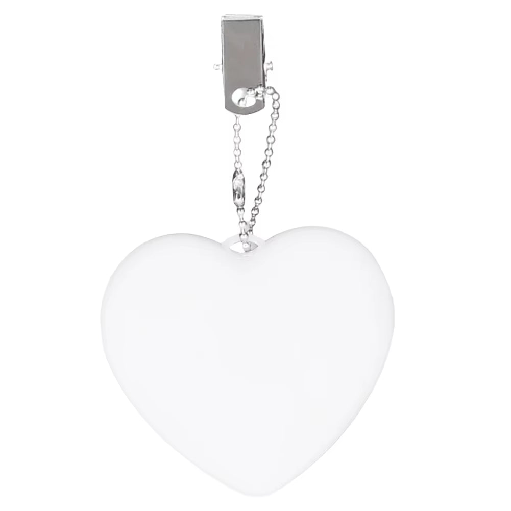 6-1PCS Purse Heart LED Light Automatic Motion Activated Handbag Lamp for Women Bah Purse Charm Purse Heart Keychain Light