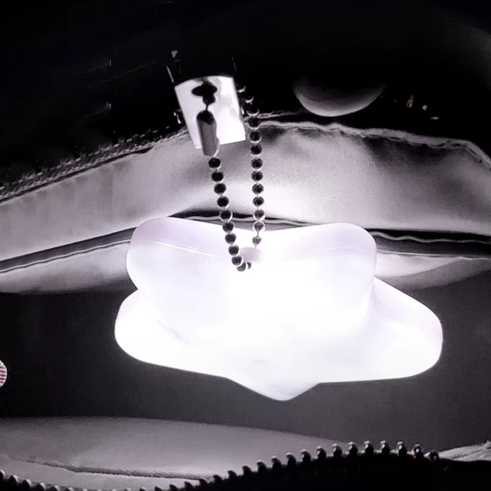 6-1PCS Purse Heart LED Light Automatic Motion Activated Handbag Lamp for Women Bah Purse Charm Purse Heart Keychain Light
