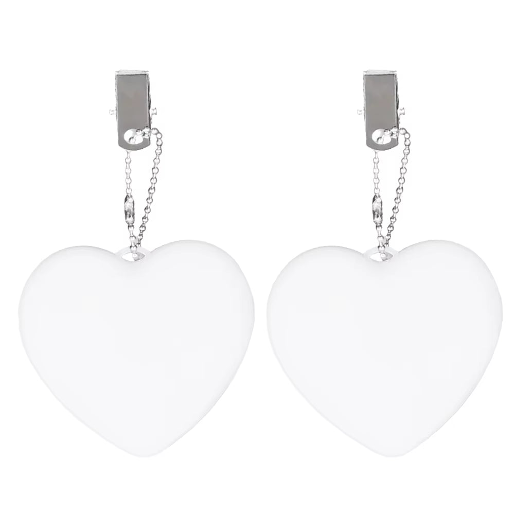 6-1PCS Purse Heart LED Light Automatic Motion Activated Handbag Lamp for Women Bah Purse Charm Purse Heart Keychain Light