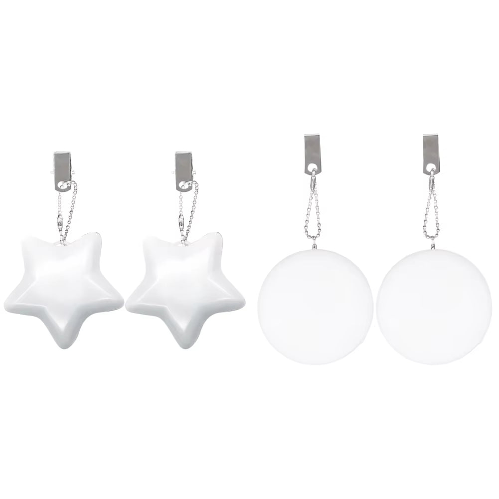 6-1PCS Purse Heart LED Light Automatic Motion Activated Handbag Lamp for Women Bah Purse Charm Purse Heart Keychain Light