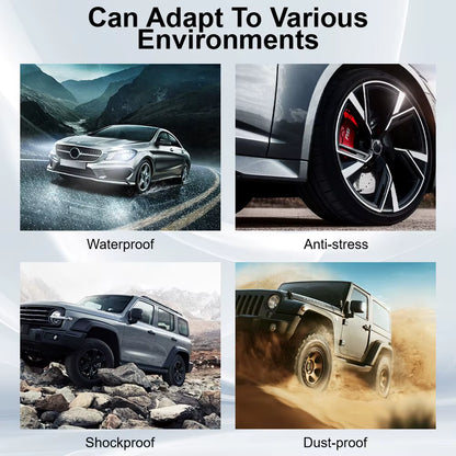 Car TPMS Tyre Pressure Monitoring System Solar Power Auto Security Alarm Systems Tyre Pressure Digital LCD Display