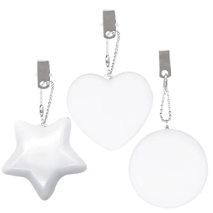 6-1PCS Purse Heart LED Light Automatic Motion Activated Handbag Lamp for Women Bah Purse Charm Purse Heart Keychain Light