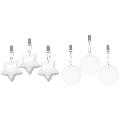 6-1PCS Purse Heart LED Light Automatic Motion Activated Handbag Lamp for Women Bah Purse Charm Purse Heart Keychain Light