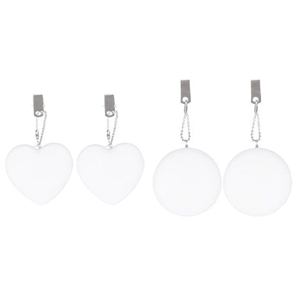 6-1PCS Purse Heart LED Light Automatic Motion Activated Handbag Lamp for Women Bah Purse Charm Purse Heart Keychain Light
