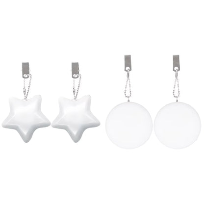 6-1PCS Purse Heart LED Light Automatic Motion Activated Handbag Lamp for Women Bah Purse Charm Purse Heart Keychain Light
