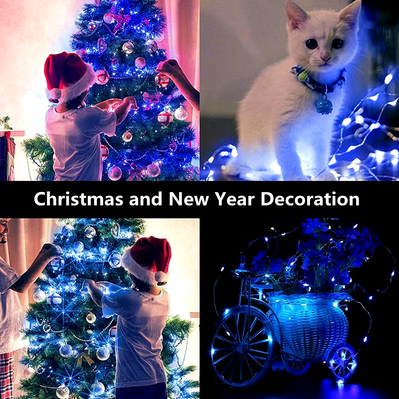 1/5/10Pcs Fairy Lights String Button Battery Light Home Decor Living Bedroom Garden Christmas Wedding New Year Ornament Garland
